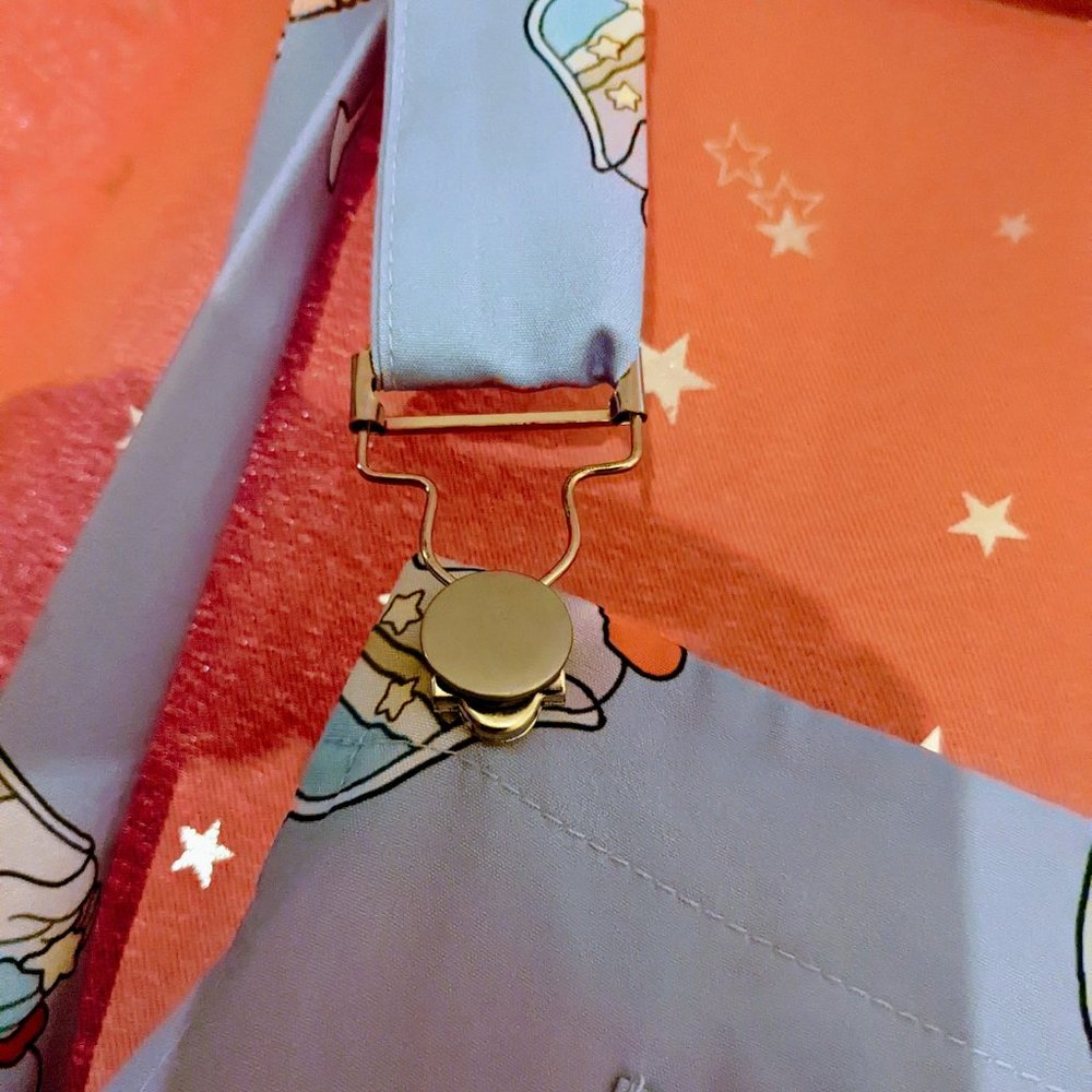 ROMWE Kawaii Cartoon Print Overall Dress